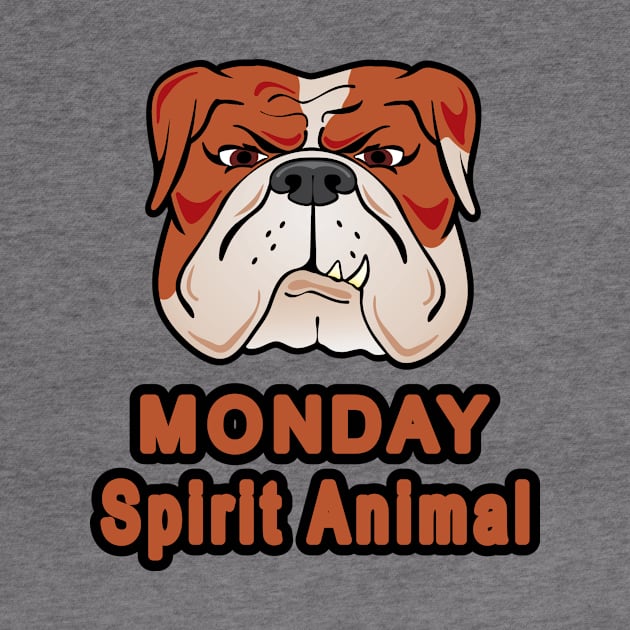 Funny Bulldog Shirt by halfkneegrow